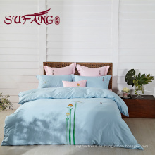 Ropa de cama de hotel 100% algodón ropa de cama barata conjuntos de bordado